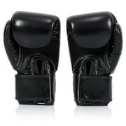 Fairtex Muay Thai Boxing Gloves BGV1-BR Breathable Gloves (Black, 14oz)