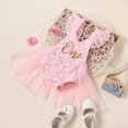 thumbnail image 5 of URMAGIC 3-24M Newborn Infant Baby Girl Clothes Lace Embroidery Backless Jumpsuit Romper Bodysuit Outfits Set, 5 of 10