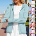 thumbnail image 5 of Aihuaihua Women's UPF 50+ Sun Protection Hoodie Jacket Long Sleeve Athletic Running Full Zip Workout Jacket with Pockets, 5 of 5