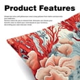 thumbnail image 2 of Coral Velvet Throw Covers Pillows with Unique Patterns - Set of 2 Decorative Pillow Inserts in 16x16, 18x18, 20x20 Inches for Home Decor and More, 2 of 6