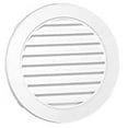 thumbnail image 2 of Duraflo 626055-00 Vinyl Round Gable Vent, 22", White, 2 of 2