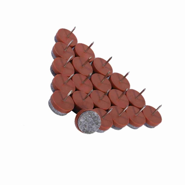 20 Almohadillas De Plástico ABS De 20 Mm Para Muebles, Protector De Patas De Silla Y Mesa, Sin Ruido, Almohadilla Antideslizante Para Clavos De Fieltro Para Muebles Para Evitar