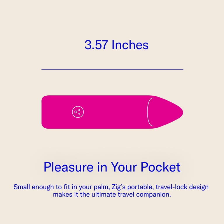 Dame Zig Softest Lipstick Bullet Vibrator for Women  USB-C Rechargeable, 3  Speeds, Waterproof, Squishy Fluttering Tip, Personal Massager,  Travel-Sized, Ergonomic - Pink - Walmart.com
