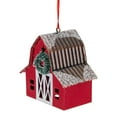 thumbnail image 3 of Northlight 3.5" Red Barn with Snowy Roof Christmas Ornament, 3 of 4
