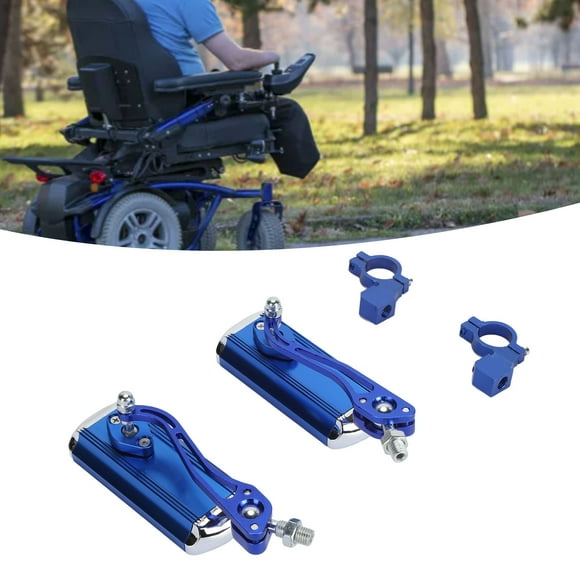 Espejo de Bicícleta Manillar, Espejo Retrovisor del Scooter Resistente A Los Rasguiones de 360 Grados Espejo Convexo Rotativo 1 Par de Seguridad para Silla de Ruedas