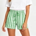 thumbnail image 2 of BUIGTTKLOP Shorts for Women Drawstring High Waisted Casual Shorts Rolled up Hem Wide Leg Summer Shorts with Pockets, 2 of 8
