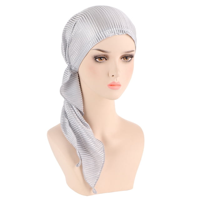 KIHOUT Bonnets Chapeaux Femmes Unis Inde Musulman Chapeau Chimio à Volants Turbans Bonnet Couvre-Chefs