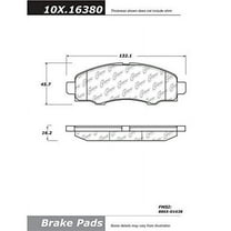 Centric Parts Disc Brake Pad P/N:102.16380