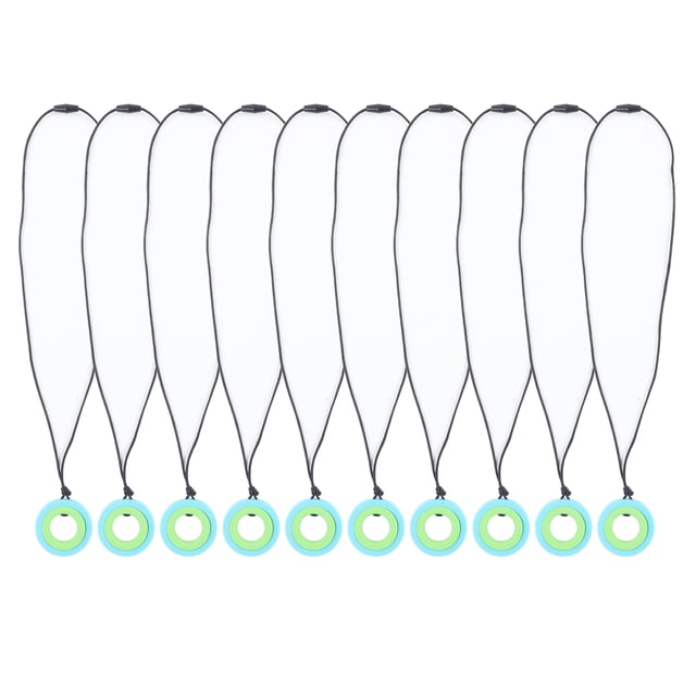 10 collares sensoriales para masticar, de silicona suave y segura, con colgante para masticar para niños, color azul claro