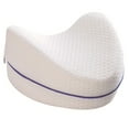 thumbnail image 1 of Oreiller Ergonomique pour Jambes en Mousse à Mémoire de Forme Bleu/blanc, 1 of 5