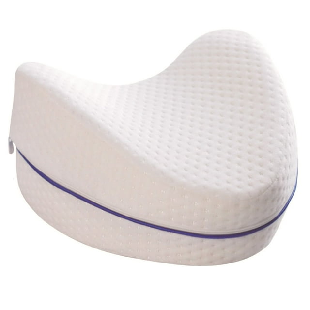 Oreiller Ergonomique pour Jambes en Mousse à Mémoire de Forme Bleu/blanc
