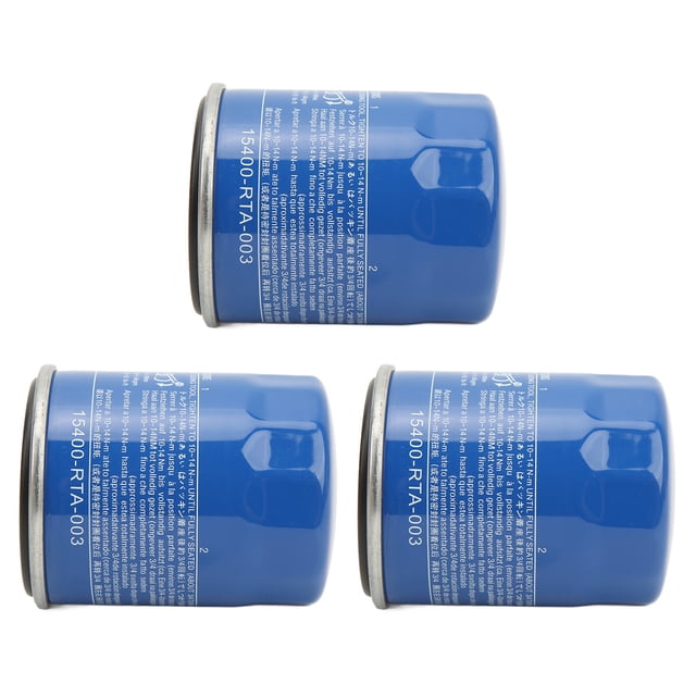 Filtros de aceite diésel, 3 piezas de filtros de aceite de metal RT, máxima confiabilidad