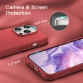 thumbnail image 3 of JETech Silicone Case for iPhone 14 Pro Max 6.7-Inch, Silky-Soft Touch Full-Body Protective Phone Case, Shockproof Cover with Microfiber Lining (Red), 3 of 7