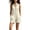 A372-Beige, variant on Women's Casual Short Romper Stand Collar Sleeveless Half Button with Placket Casual Summer Daily Jumpsuit