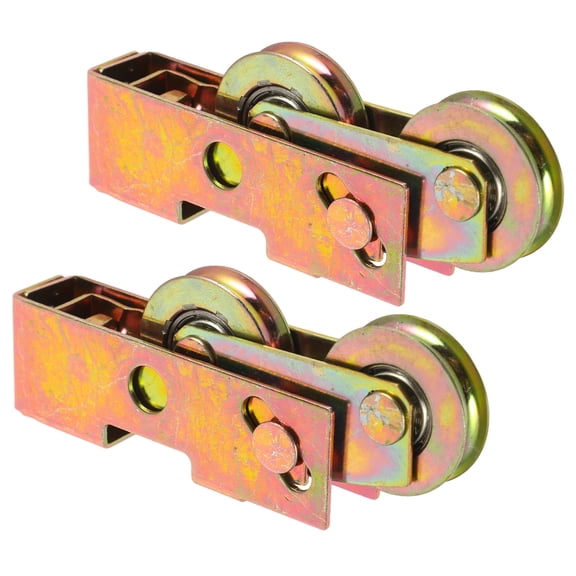 RENACLIPY 2-Pack Iron Sliding Door Rollers Low Noise Replacement for Cabinet and Window Tracks