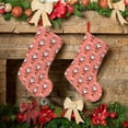thumbnail image 6 of Salouo Merry Christmas Santa Claus Print Christmas Decorations Stockings 1 Pack 18'' Xmas Stockings Holiday Stocking Personalized Farmhouse Decor for Home Family Party Tree, 6 of 7