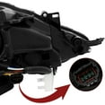 thumbnail image 4 of HOUGEET Headlight Assembly Compatible with 2016 2017 2018 2019 Nissan Sentra 4-Door Sedan Headlamp Halogen (Driver Side), 4 of 7