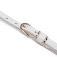 thumbnail image 3 of Beltox Women’s Skinny Leather White Belt Waist or Hips Ornament Size 30, 3 of 5