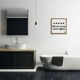 thumbnail image 2 of Stupell Industries Bathroom Rating Five Stars Typography Painting Brown Floater Framed Canvas Art Print Wall Art, 18 x 18, 2 of 9