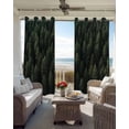 thumbnail image 4 of Dark Green Forest Blackout Curtains 90 Inches Long for Bedroom, Pine Trees Modern Mysterious Art Thermal Insulated Room Darkening Black Out Window Curtain Panels Grommet Drapes for Living Room, 4 of 8