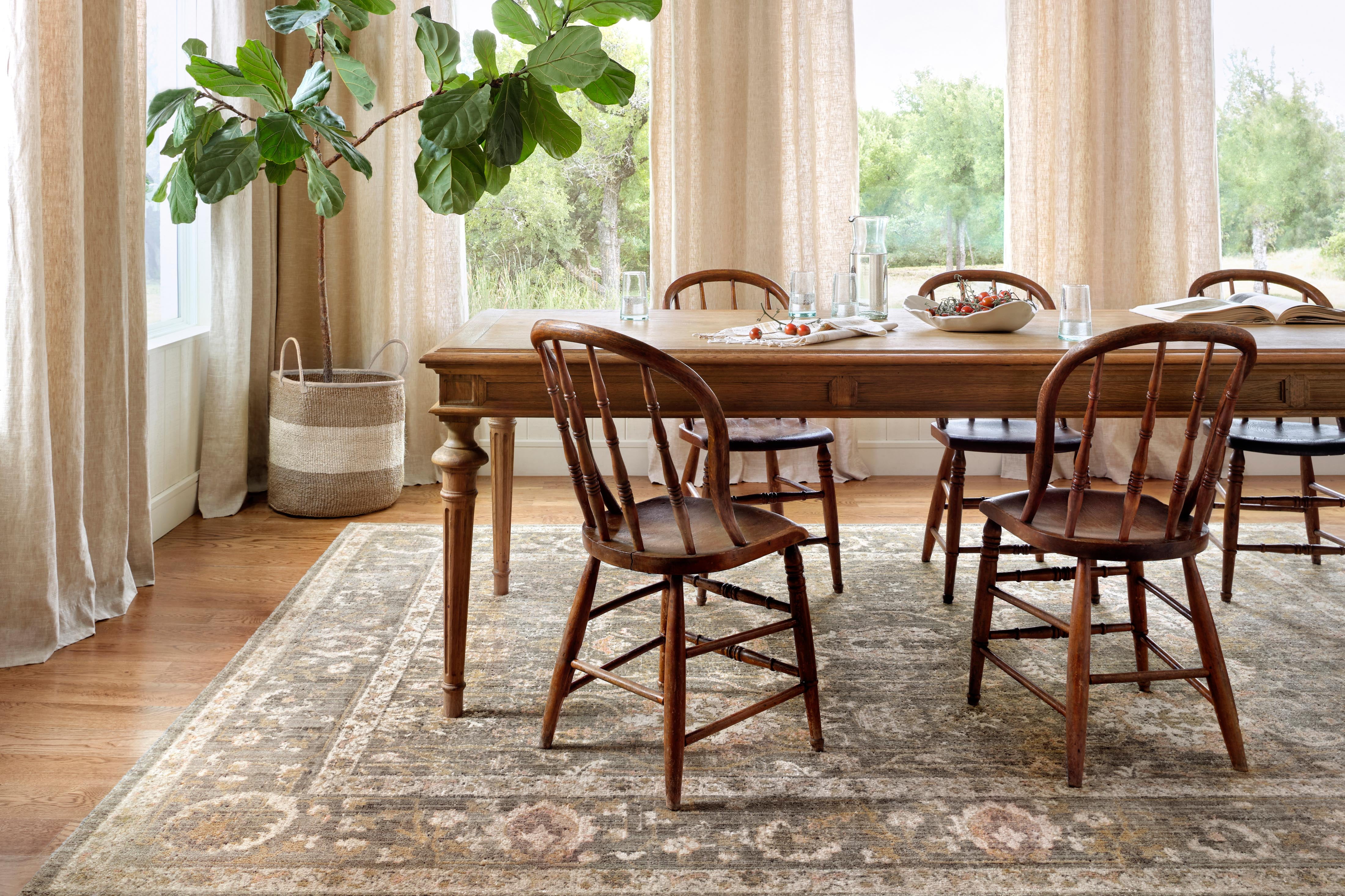 Chris Loves Julia x Loloi Rosemarie Sage/Blush 7'-10" x 10' Area Rug