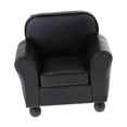 thumbnail image 3 of Kokiya 1/12 Scale Sofa Micro Landscape Mini Model for Living Room Bedroom Ornaments Black Single Sofa, 3 of 9