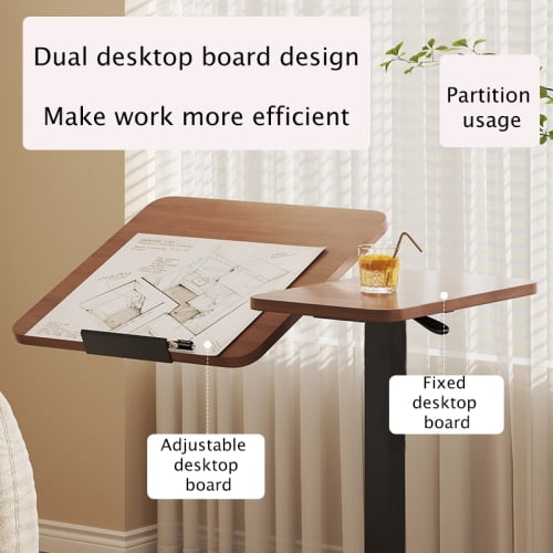 32 Inch Desk Converter, Height Adjustable Sit to Stand Riser, Dual Monitor and Laptop Workstation with Wide Keyboard Tray, Standing Computer Desk, WHITE