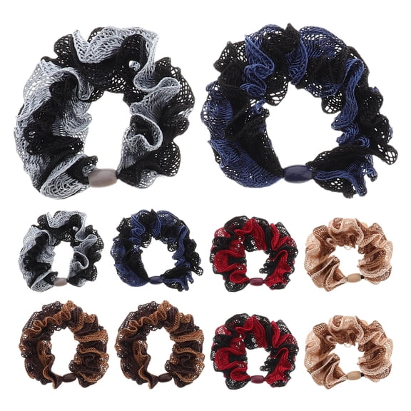 WHAMVOX 10pcs Colorful High Elasticity Hair Ties For Women Girls Kids Durable Rubber Bands Comfortable For Buns And Various Hairstyles For All Hair