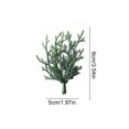 thumbnail image 3 of DefiDgd Artificial Evergreen Leaves Branch,Small Faux Green Stem Vase Filler Greenery Pick for Christmas Wreath Filling Table Mantel Indoor Floral Arrangement Winter Home Decor, 3 of 7