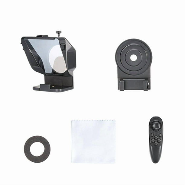 Teleprompter Portátil para Teléfonos Inteligentes con Control Remoto, Soporte para Teléfono para Grabación de Video y Transmisión en