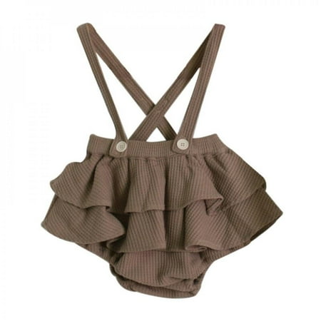 

Promotion Clearance Toddler Baby Girl Sleeveless Straps Jumpsuit Ruffle Romper Shorts Outfit Cute Summer Clothes