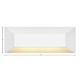 thumbnail image 2 of 2.6W 1 Led Large Rectangular Deck Sconce In Modern-3 Inches Tall And 8 Inches Wide-Matte White Finish Hinkley Lighting 15228Mw, 2 of 2
