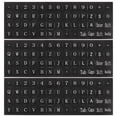 thumbnail image 1 of Autocollants Clavier Polonais Autocollants Clavier PC Fond Noir avec Lettrage Blanc 3 Pcs, 1 of 3