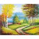 thumbnail image 2 of Cuadros Decorativos Bosque Trail pintura al óleo por números DIY pintado a mano sobre lienzo pared arte imagen Kit Wdftyju embutido en tela, 2 of 9