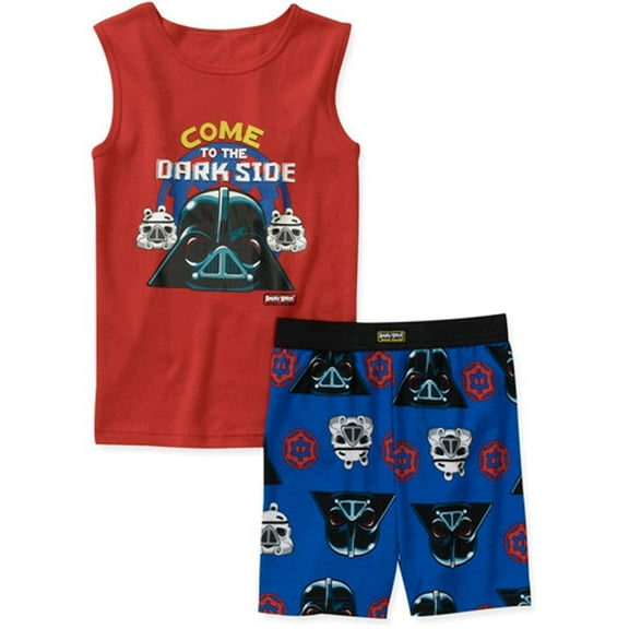 Angry Birds Star Wars Boys 2pc Pajamas Red Come to the Darkside 10