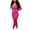 Hot Pink, variant on Atogsazn Women's 2 Piece Workout Sets Casual Solid Color Sports Suit Long Sleeve Sweatshirt and Sweatpants Set Tracksuit Hot Pink XL