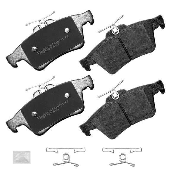 ACB ZONE 4PCS Rear Ceramic Disc Brake Pads for 2006-2013 Mazda 3