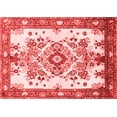 thumbnail image 1 of Ahgly Company Indoor Rectangle Medallion Red Traditional Area Rugs, 7' x 10', 1 of 4