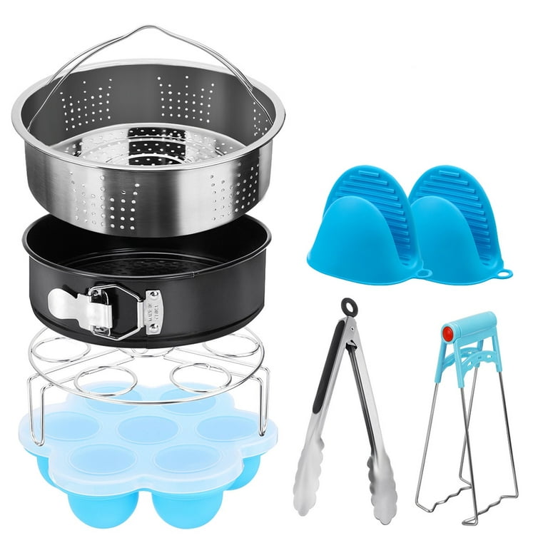 Accessories for Instant Pot Air Fryer Accessories - Steamer Baskets,  Springform Pan, Stackable Egg Steamer Rack, Egg Bites Mold 