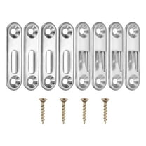 Bed Rail Brackets 3" Carbon Steel Bed Rail Fasteners Hardware Single Hook for Head Board Footboards Furniture Frame