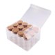 thumbnail image 1 of 12pcs 25ML Transparent Glass Storage Jar Tank Sealed Cans Food Flower Tea Dried Fruit Grains Storage Container with Cork Stoppers, 1 of 3