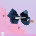 thumbnail image 4 of 3 Inch Grosgrain Bow for Little Girls- Set of 6 (Blue Mix), 4 of 5