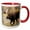 Red/White, variant on 3drose, Moose Walking Trough Autumn Grassland, Grand Teton Np, Wyoming, 15oz Two-tone Green Mug