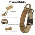 thumbnail image 5 of Tactical Dog Collar, Adjustable Military Training Nylon Dog Collar with Control Handle and Heavy Metal Buckle for Medium and Large Dogs, 5 of 7