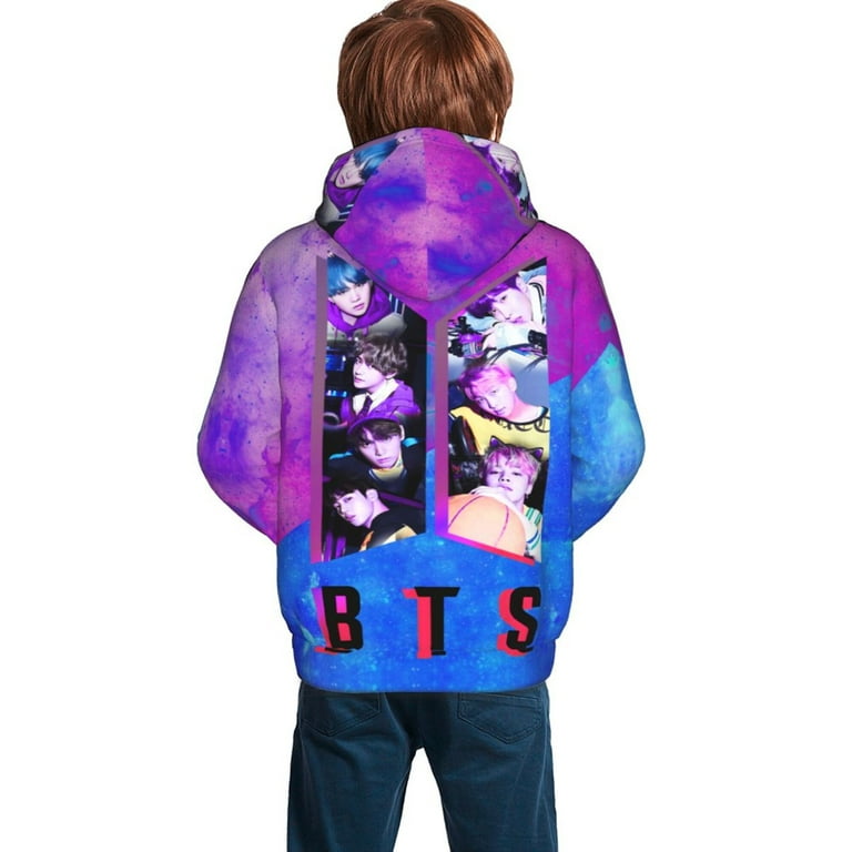 Kpop BTS Kids' Hoodie 3d Print Sweatshirt Soft Pullover Hooded