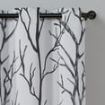 thumbnail image 3 of VCNY Home Kingdom Ivory Branch Grommet Blackout Curtain, 40" x 84", 3 of 5