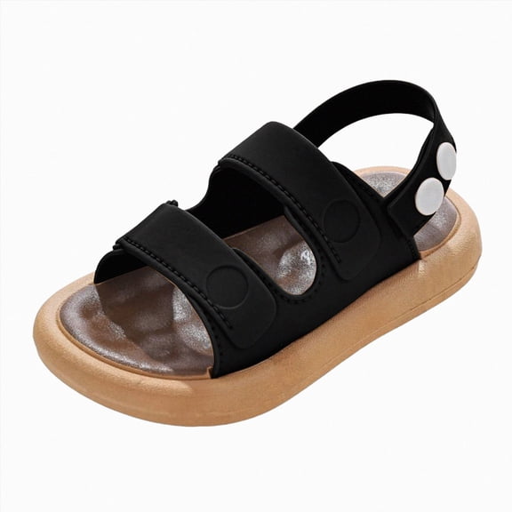 Godom Girl Sandals Summer Open Toe Flats Shoes Dress Sandal for Toddler Little Big Kid