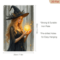 thumbnail image 3 of 1pc Metal Wall Sign, 8x12 Inches, Mystical Blonde Witch with Glowing Magic Orb Decorative Art, Ideal for Halloween, Fantasy Room, Boho Decor, Home, Cafe, Bar, 3 of 7
