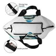 thumbnail image 2 of Wukai Starry Sky Colorful Crocodile A Print Reusable Grocery Bag Shopping Bags Shopping Handle Bag Suitable for Outdoor Convenient Daily Bag, 2 of 6