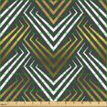 thumbnail image 2 of Ambesonne Geometric Fabric by the Yard Upholstery, Retro Motif of Lines Art, 3 Yards, Dark Mustard Grey, 2 of 5